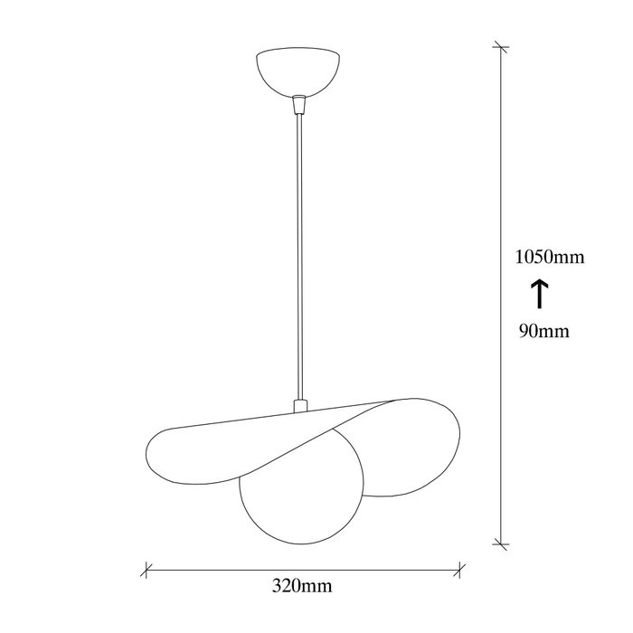 Opviq Lámpara de araña moderna blanco y negro